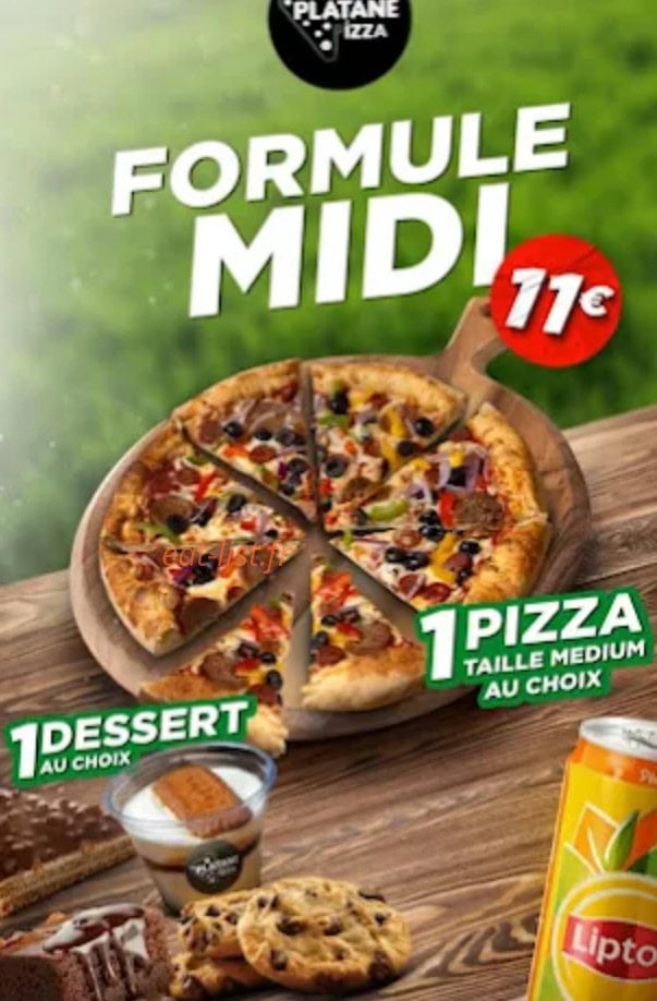 Platane Pizza — carte page 3