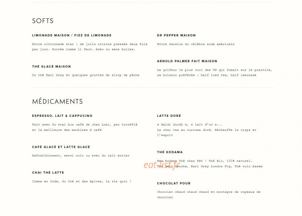Pny Burger — carte page 7