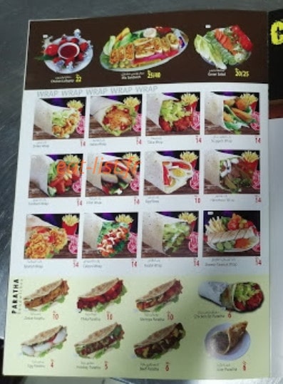 Restaurant Istanbul — carte page 1