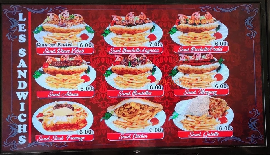 Restaurant Kiraz — carte page 3