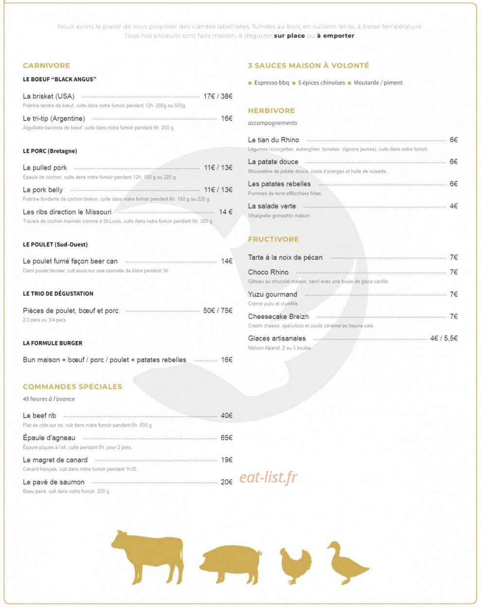 Rhino Rouge — carte page 1