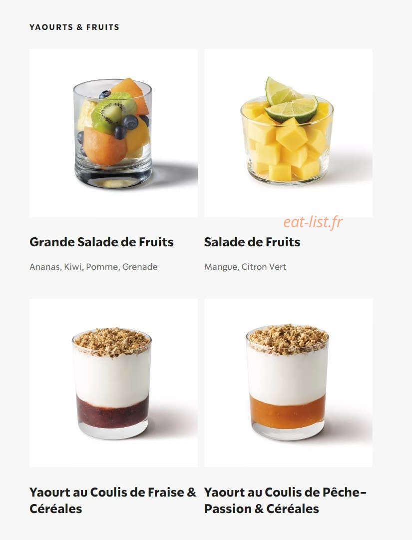 Starbucks Coffee — carte page 11