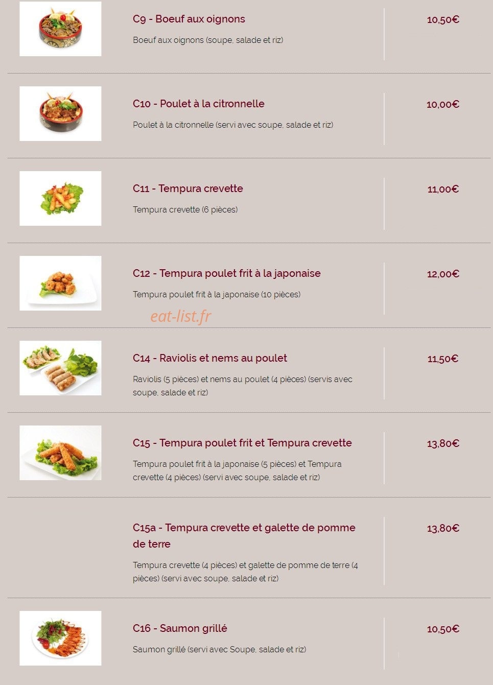Sushi Maydo — carte page 7