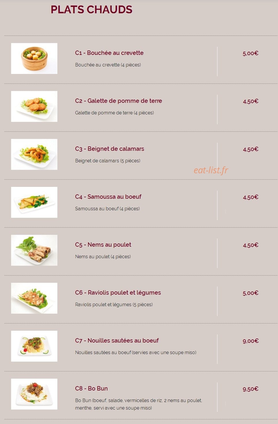 Sushi Maydo — carte page 6