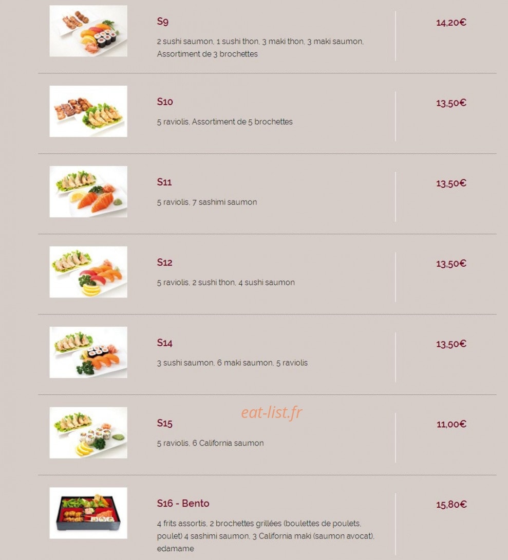Sushi Maydo — carte page 5