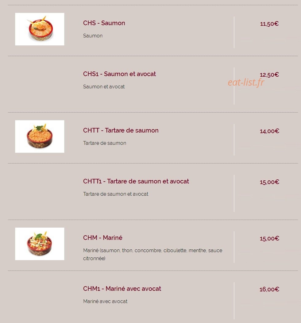 Sushi Maydo — carte page 10