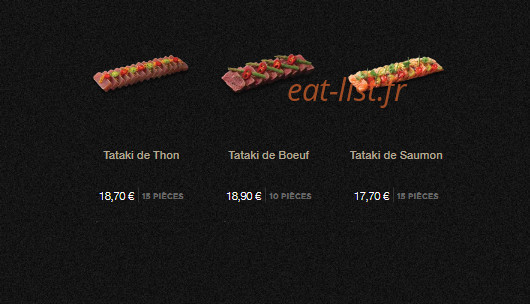 Sushi Shop — carte page 13