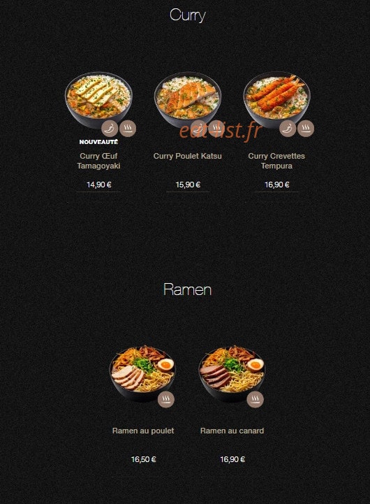 Sushi Shop — carte page 21