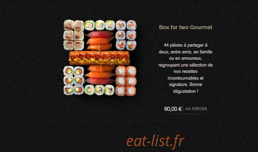 Sushi Shop — carte page 9