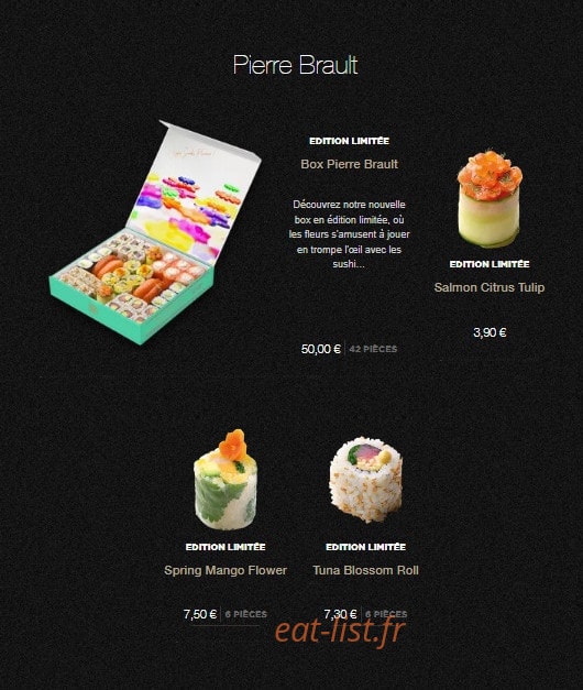 Sushi Shop — carte page 2