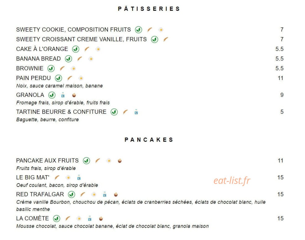 Sweet&Salty — carte page 1