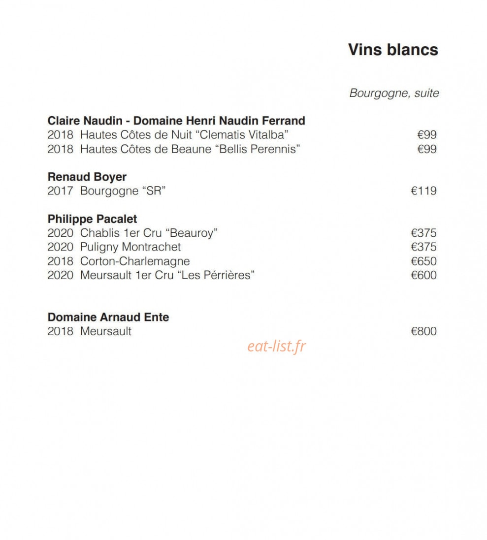 Table — carte page 9