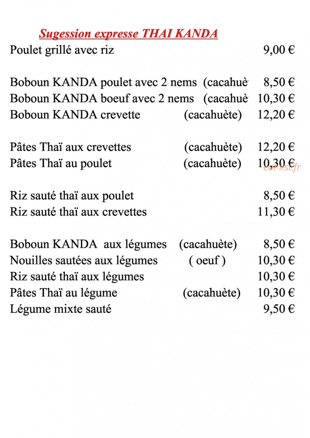 Thaï Kanda — carte page 3