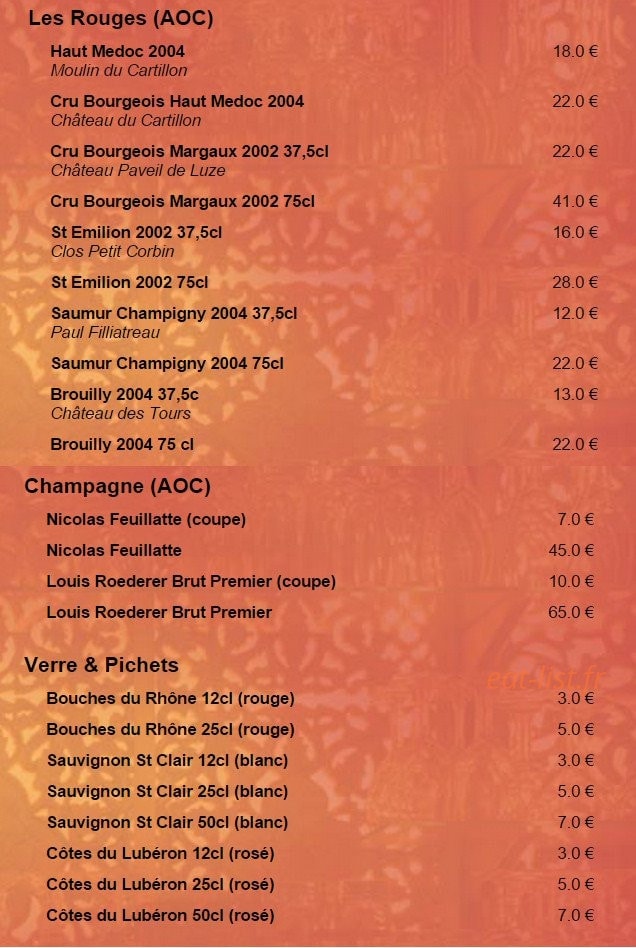 Thai Time — carte page 8