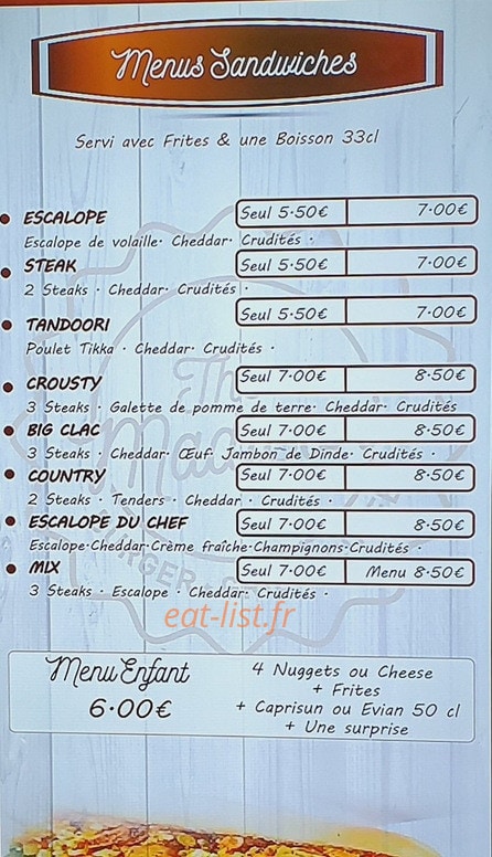 The Madison Coffee — carte page 2