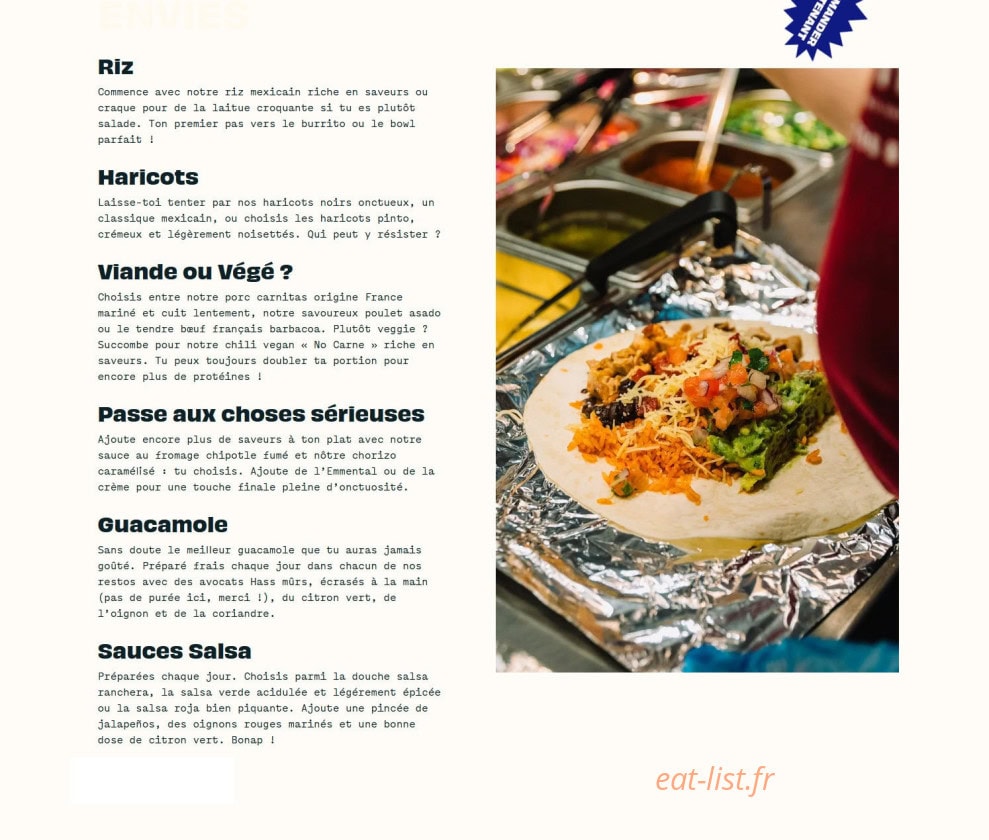 Tortilla — carte page 3