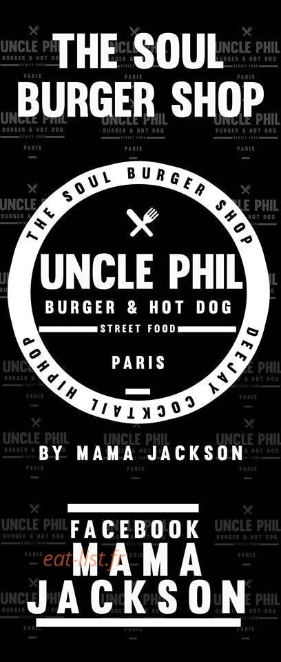 Uncle phil the soul burger shop — carte page 1