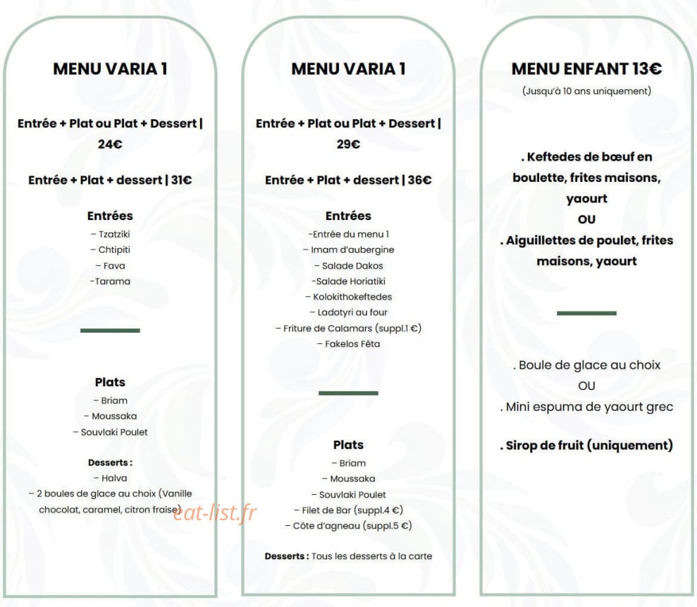 Varia — carte page 1