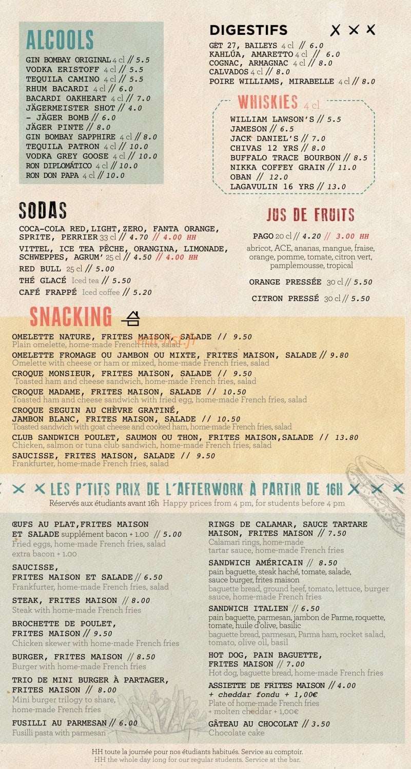 Viaduc Café — carte page 6