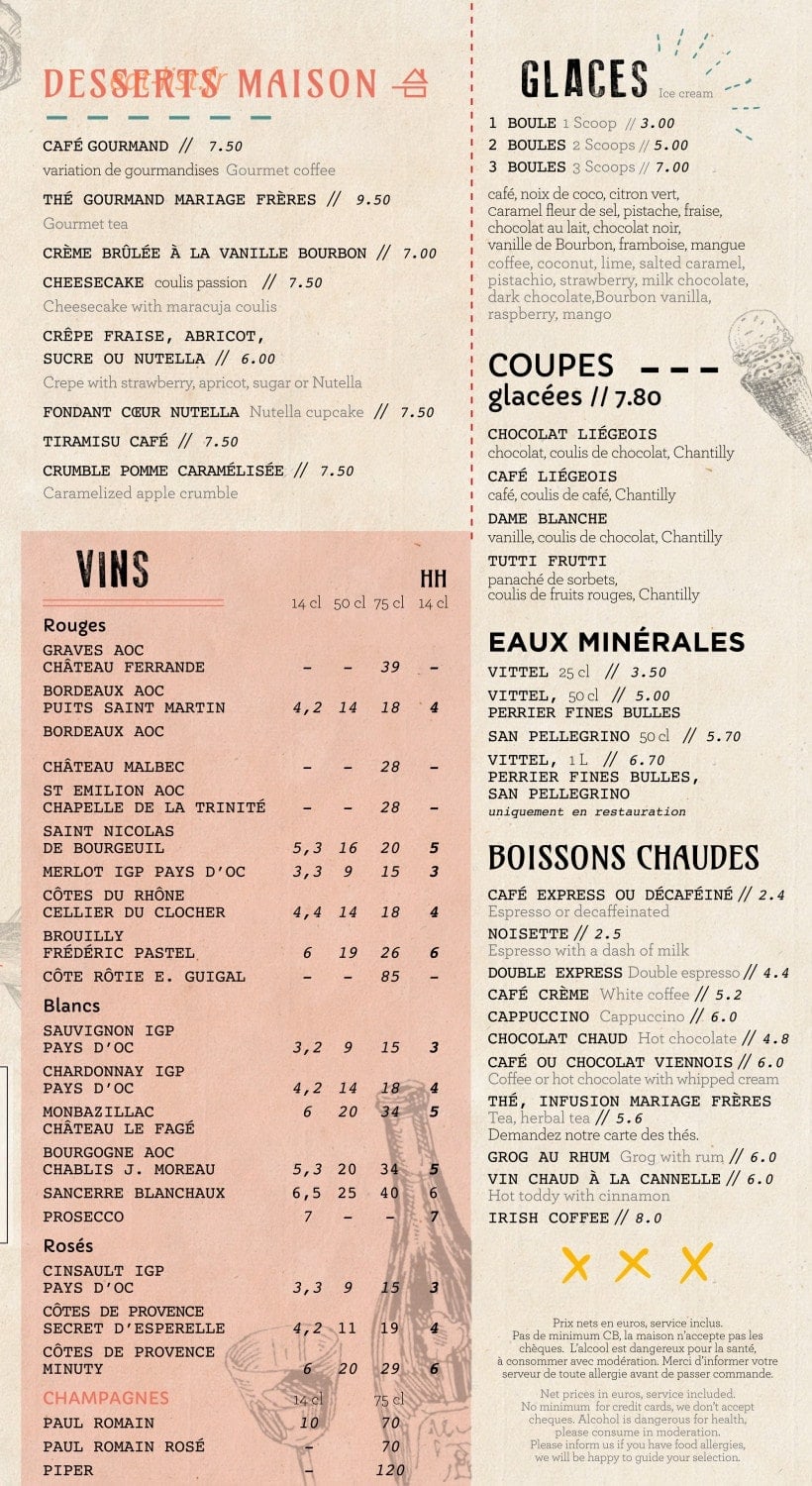 Viaduc Café — carte page 5
