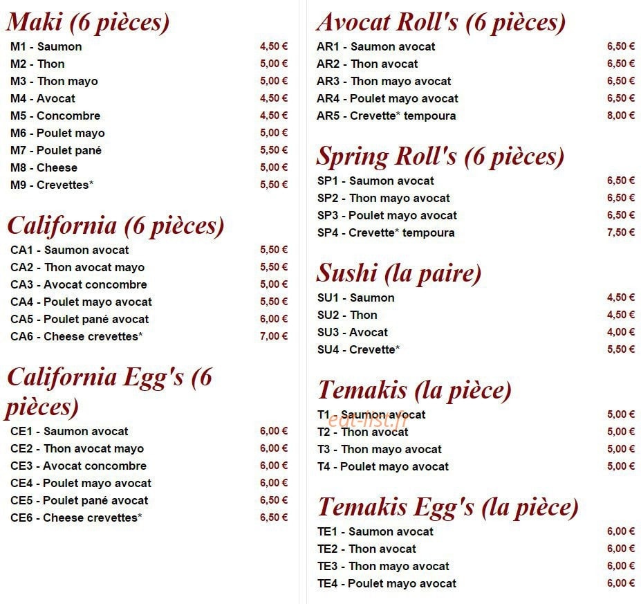 Wang' S — carte page 5