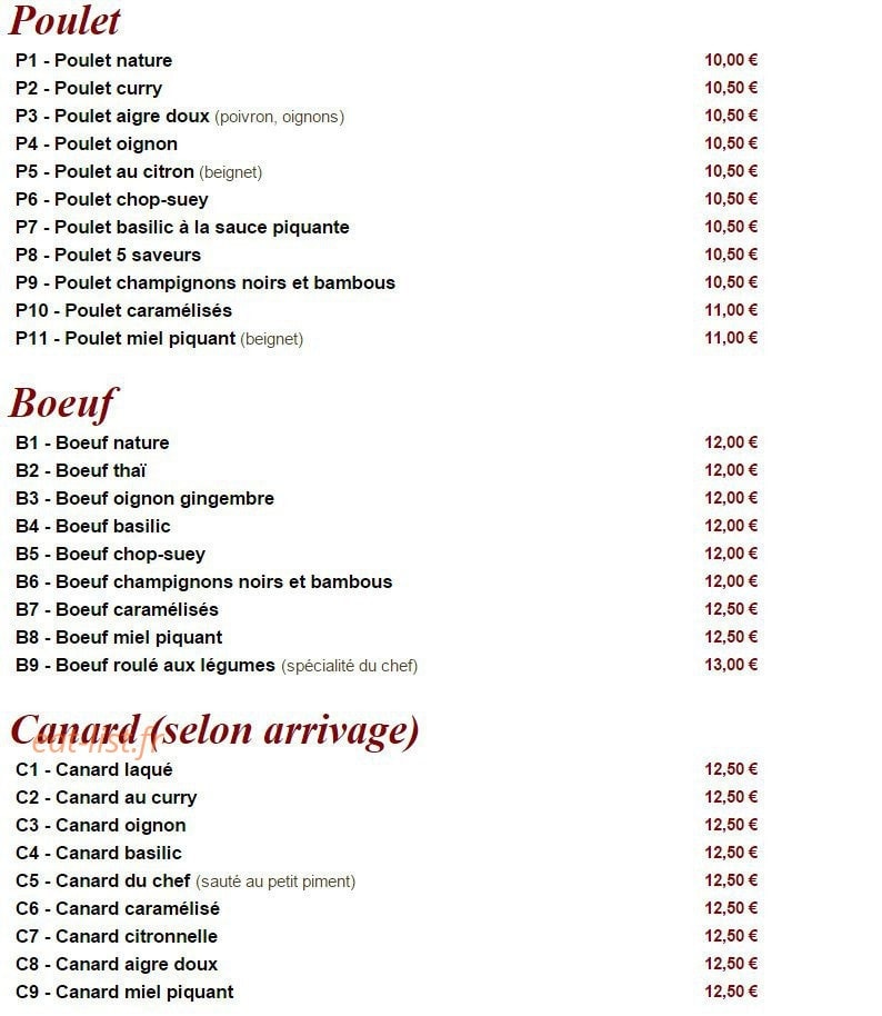 Wang' S — carte page 2