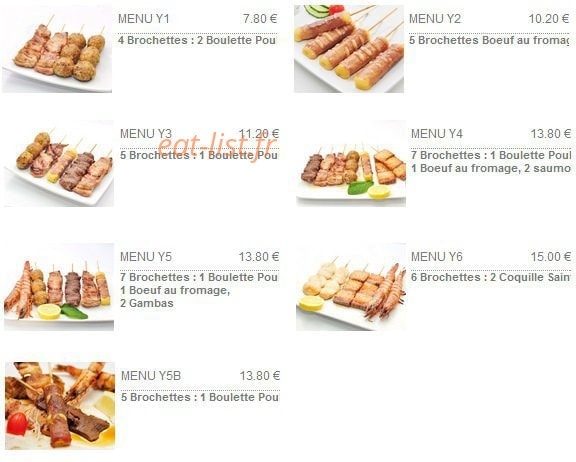 Zen sushi — carte page 3