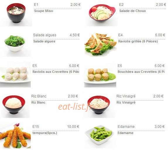 Zen sushi — carte page 9