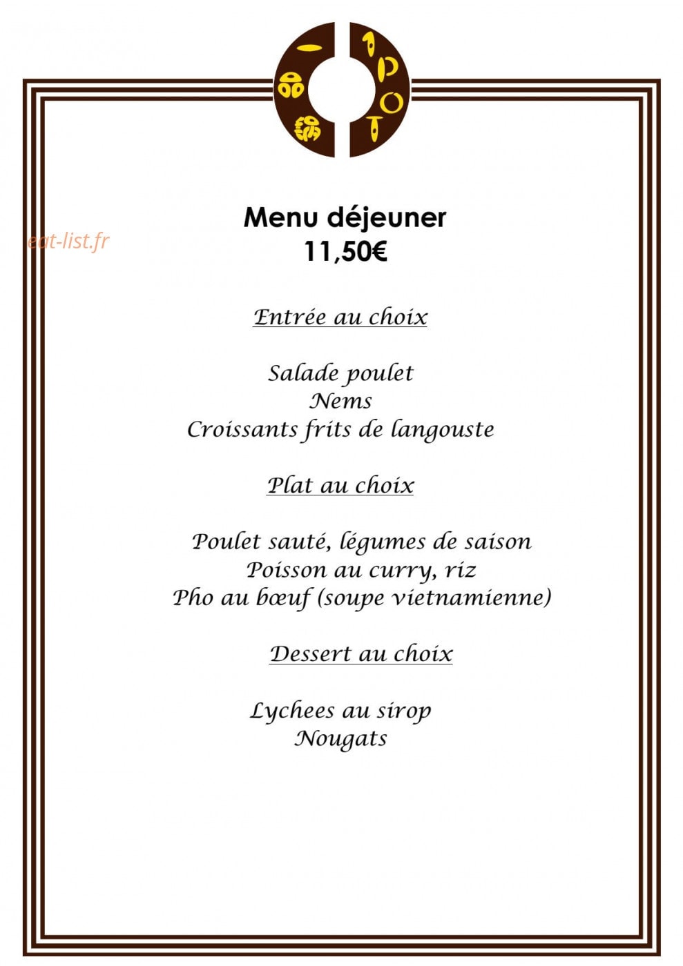 1 Pot — carte page 1