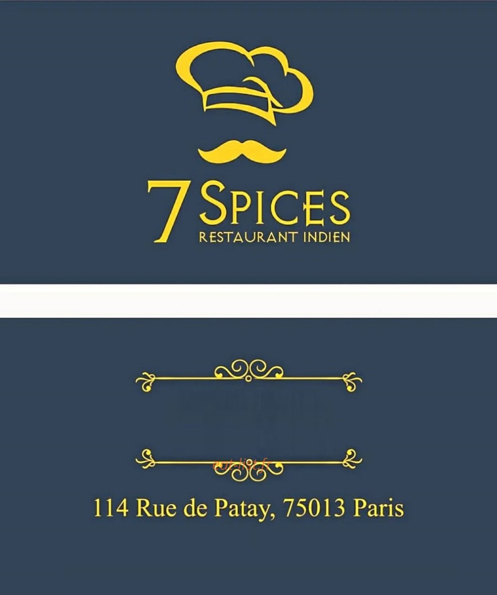7spices — carte page 1