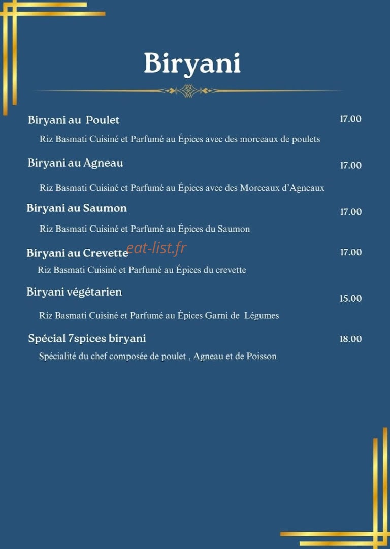 7spices — carte page 10