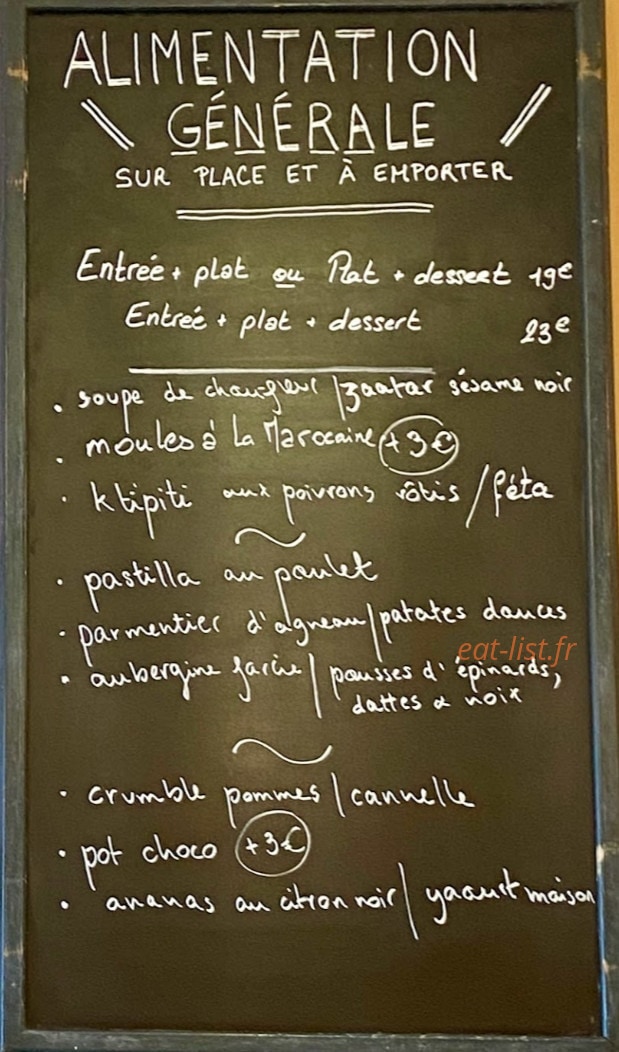 Alimentation générale — carte page 1