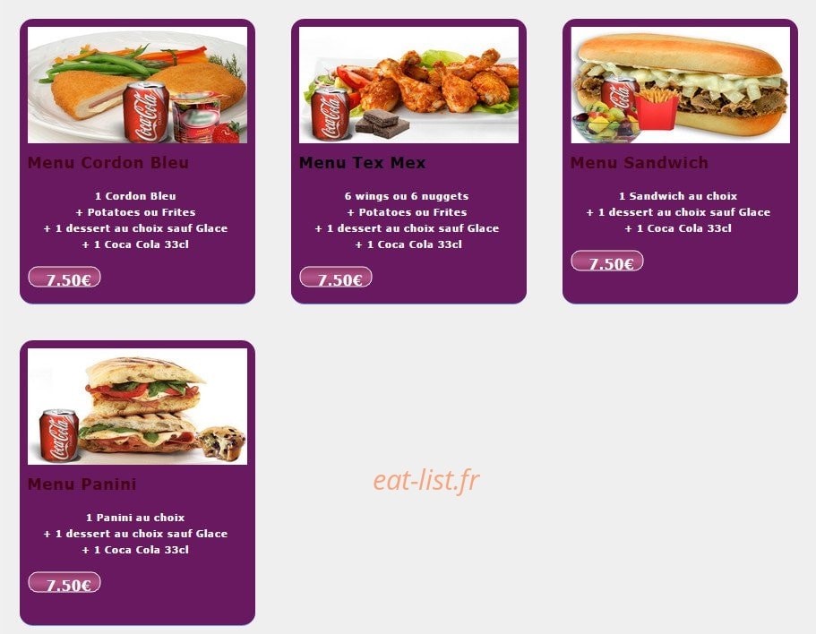 Allo Pizza Express — carte page 6