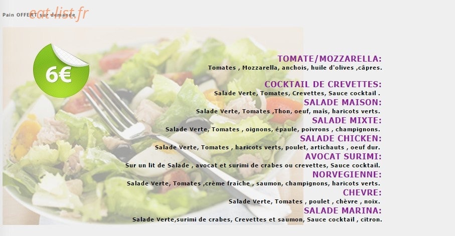 Allo Pizza Express — carte page 4