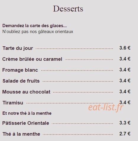 Au Banquier — carte page 5