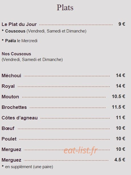 Au Banquier — carte page 3