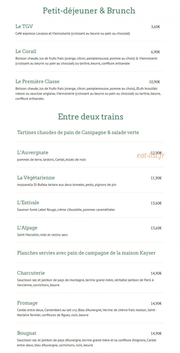 Au Soleil d'Austerlitz — carte page 1
