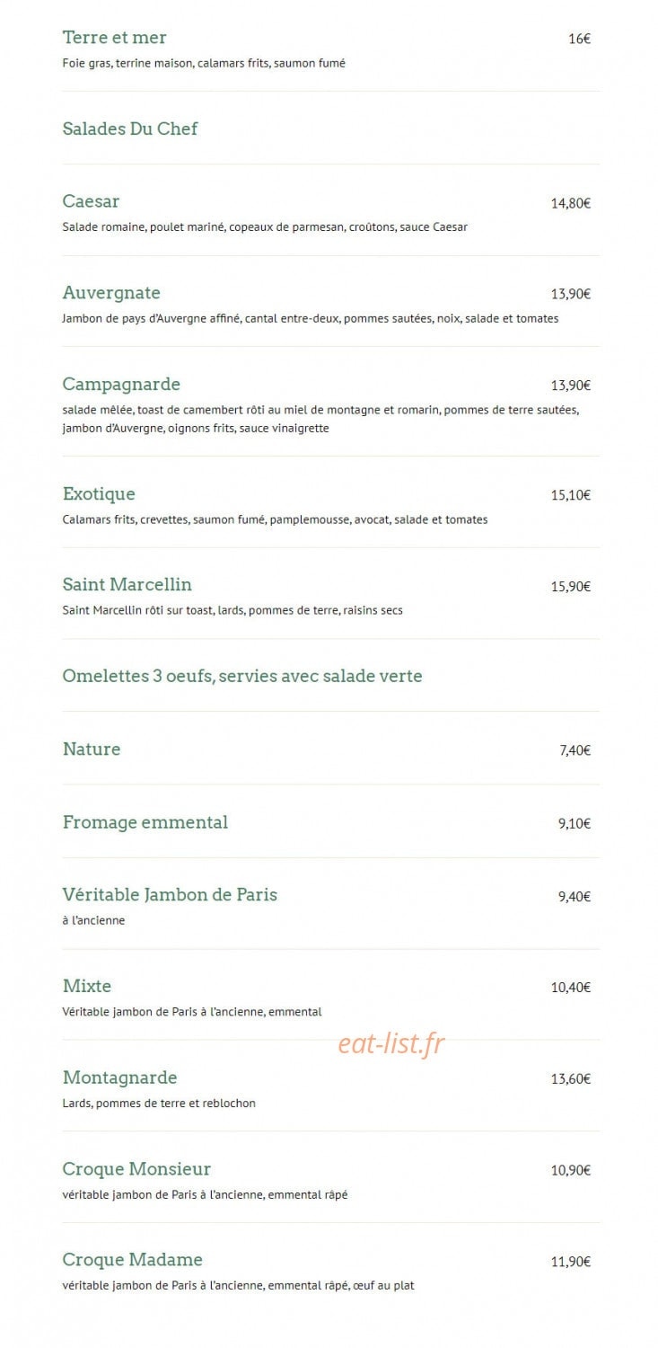 Au Soleil d'Austerlitz — carte page 2