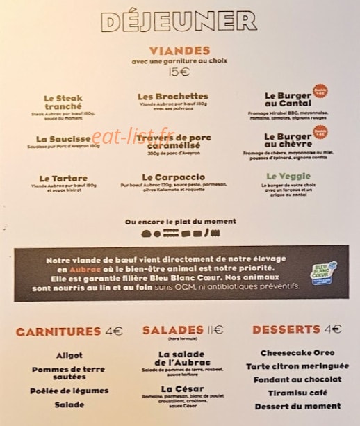 Aubrac Corner — carte page 3