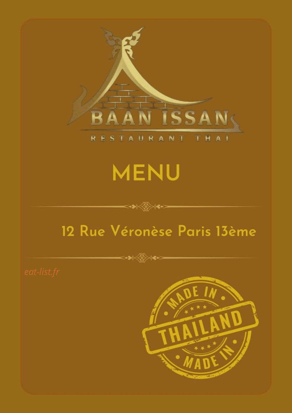 Baan issan — carte page 1