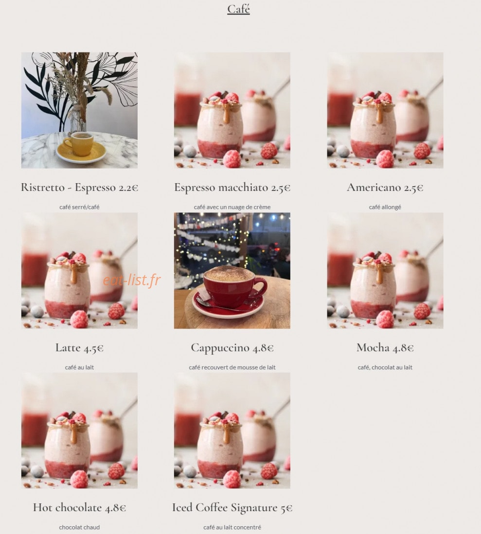 Be Tea — carte page 5