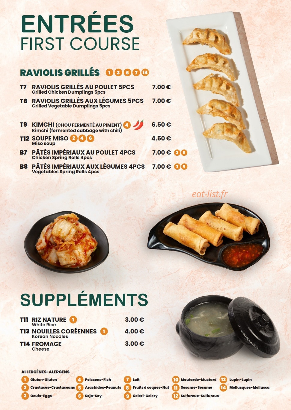 Bibim House — carte page 3