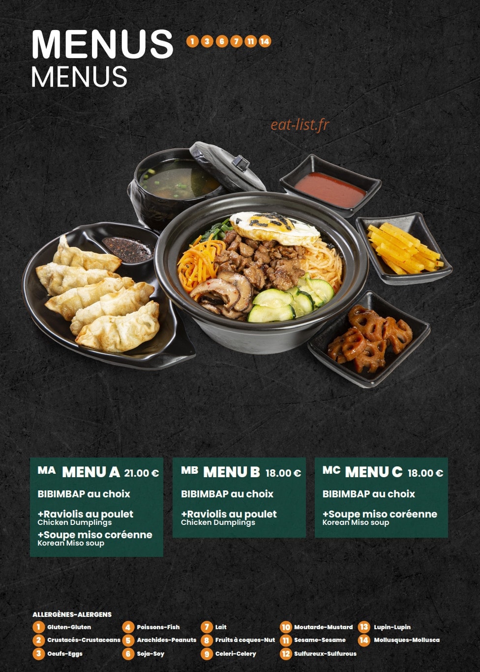 Bibim House — carte page 6