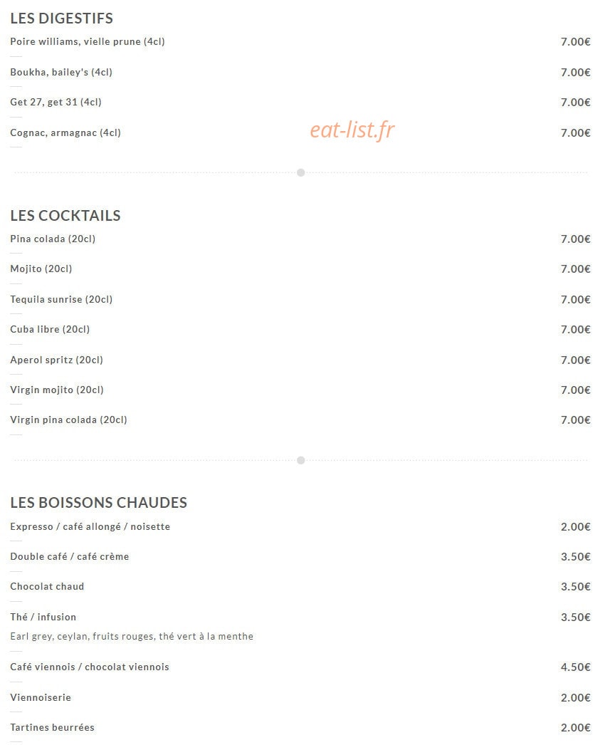 Bistrot 13 — carte page 6
