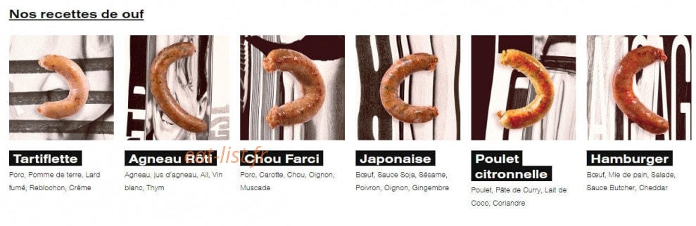 Bluff Saucisses — carte page 1
