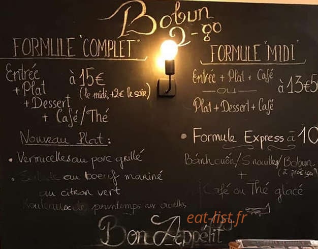 Bo-bun 2 go — carte page 1