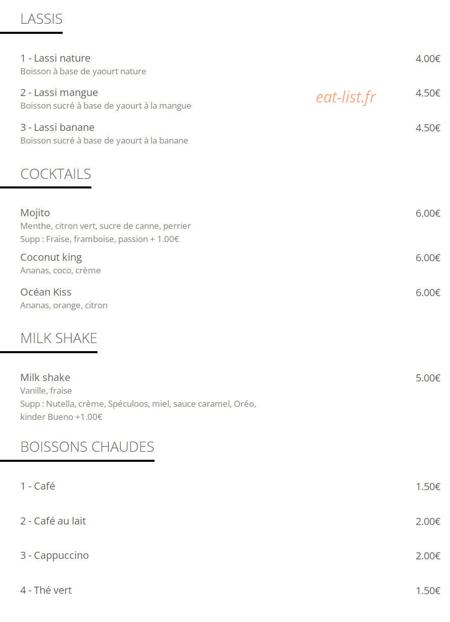 Burger point — carte page 8