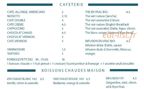 Café Paulette — carte page 7
