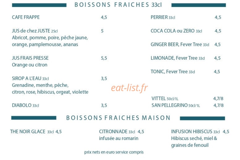 Café Paulette — carte page 8