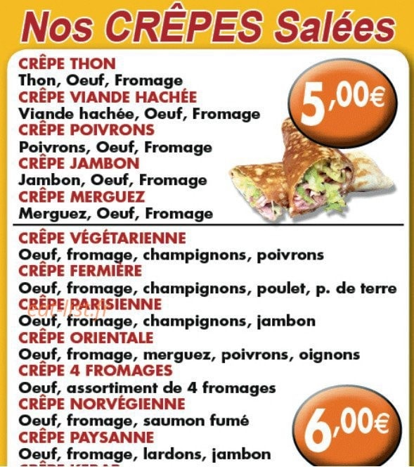 Charlety Pizza — carte page 4